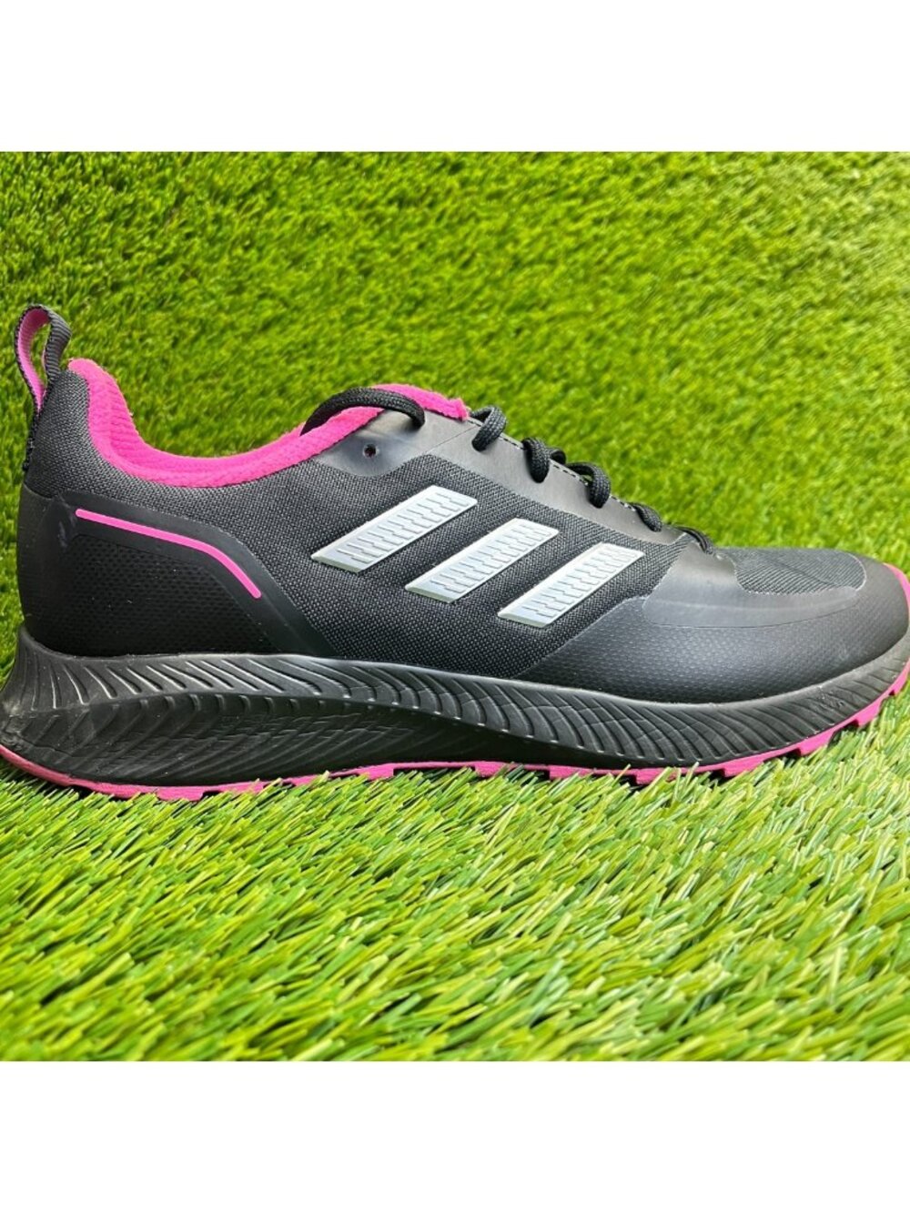 Adidas Runfalcon 2.0 TR Womens Size 10.5 Black Athletic Running Shoes Sneakers